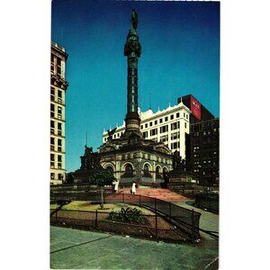 Vintage Postcard  Soldiers & Sailors Monument Cleveland Ohio Public Square
